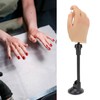 Nail Training Practice Hand Professional Bendable Silicone Female Mannequin Hand