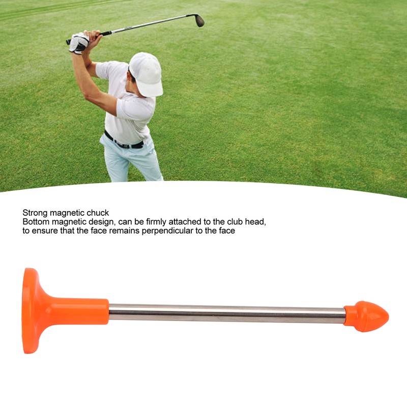 Golf Cutting Direction Indicator Orange 2 Sections Telescopic Golf Alignment
