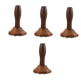 Ipetboom 4pcs Handheld Lymphatic Massager Wood Massage Brush Supply Arm Massager Wear-resistant Massage Tool