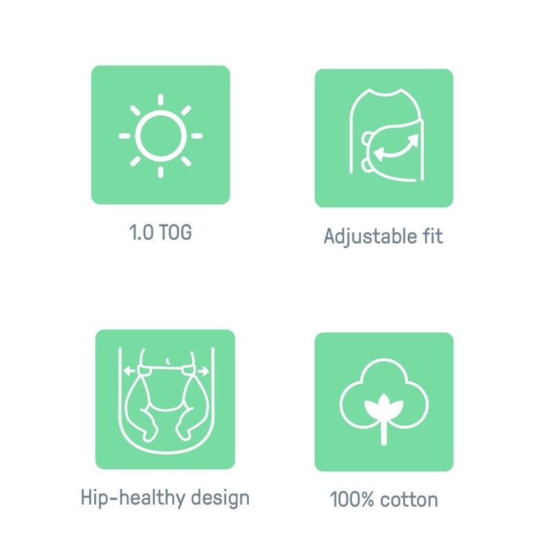 SwaddleMe by Ingenuity Original Swaddle, 100% Cotton, Improves Sleep &