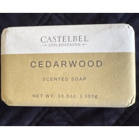 Castelbel Ltd Edition Mens Grooming Cedarwood Scented Bar Soap for Him