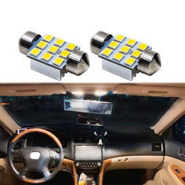PA LED 4PCS 31mm Interior LED Lights 12V 9SMD Festoon for Map, Dome Door, Courtesy, Vanity Mirror (Warm White)
