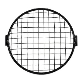 Qiilu royal enfield himalayan 8” mesh headlight guard 6.3" Retro Motorcycle Grill Side Mount Headlight Lamp Cover Mask Cafe Racer 6 inch motorcycle headlight grill