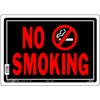 HILLMAN 840149 No Smoking Sign, Black and Red Aluminum Metal,
