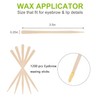 1200 Pack Wooden Waxing Sticks Wax Spatulas Sticks Small Wax