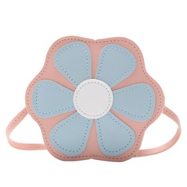 VALICLUD Shoulder Bags Cute Shoulder Bag Small Shoulder Bags for Women Leather Shoulder Bag for Children Flower Shoulder Bag Outdoor Children's Bag Flower Design Bag, pink