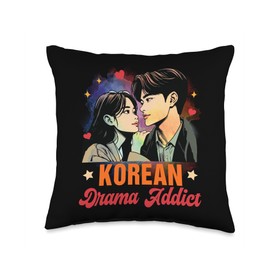 K-drama Lover K-drama Fan Obsessed Korean Drama Addict Throw Pillow