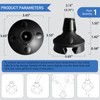 ispuoocti Cane Tip,Quad Cane Base Self Standing Design with Heavy