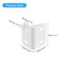 sourcing map 12Pcs 90 Degree Plastic Corner Braces, 23x35.5x23mm Nylon