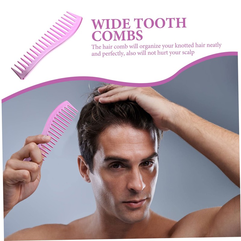 Beavorty 3pcs Men Wide Tooth Hairdressing Comb Abs Material for