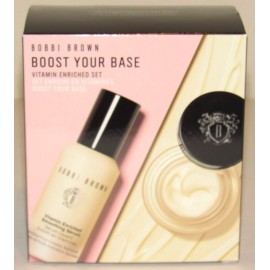 Bobbi Brown Set Full Size Face Base 1.7 Oz + Smoothing Serum 1 Vitamin Enriched