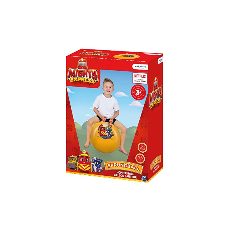 John 59545 Mighty Express Bouncy Ball, Orange, 50 cm