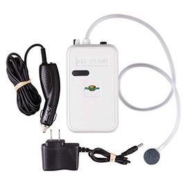 Flambeau Deluxe 6082FA 12V/110V Aerator, Water-Resistant Live Bait Fishing Aerator, White