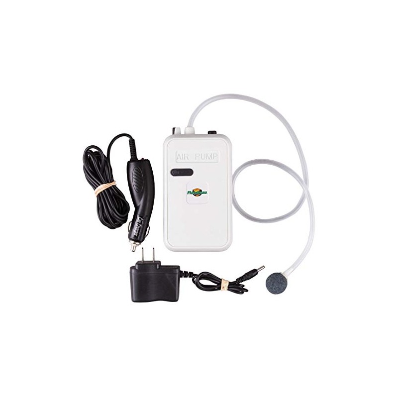 Flambeau Deluxe 6082FA 12V/110V Aerator, Water-Resistant Live Bait Fishing Aerator,