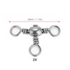 VGEBY 20pcs Three Way Swivel T-Turn Fishing Rod Swivel 3