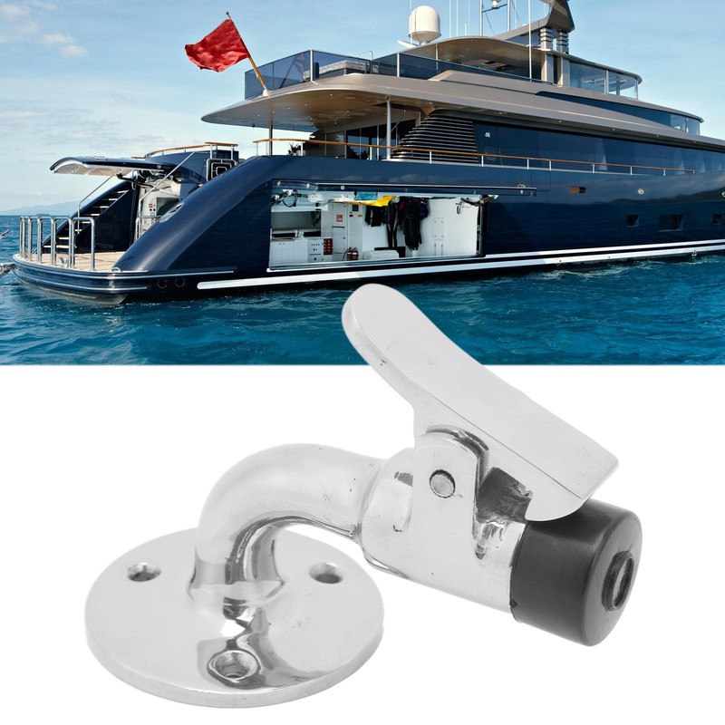 Door Stopper Catch Set Marine Grade 316 Stainless Steel 90°
