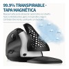 Delux Mouse Ergonómico, Pantalla Oled, Rueda De Pulgar, Rgb
