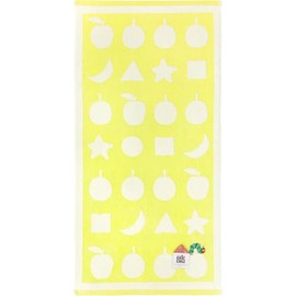 Hayashi CP433203 Compact Bath Towel, Approx. 19.7 x 39.4 inches (50 x 100 cm), Harapeko Aomushi, Shape, Yellow