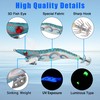 OROOTL Squid Jig Saltwater Fishing Lures, 5pcs Saltwater Glow Squid