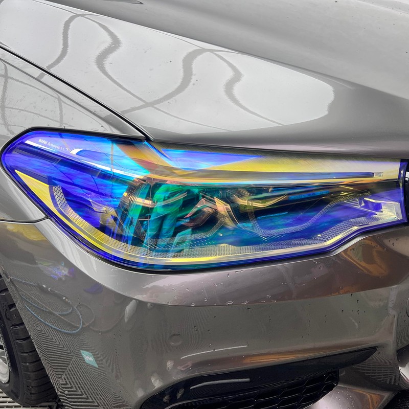 LZLRUN Extra-Wide Headlight Taillight Vinyl Tint Wrap 16 Inch x