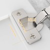 Chibery 2 Pack 120° Inset Frameless Soft Close Cabinet Hinge,