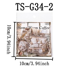 Vintage Scene Pattern Sticker, 30pcs/pack Scrapbooking & Stamping Sticker, Diy Decorative Sticker for Scrapbooking & Journal Making:_Winter Girl_one size fits all