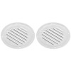 X AUTOHAUX 2pcs 5 Inch Round Marine Boat Louvered Ventilation