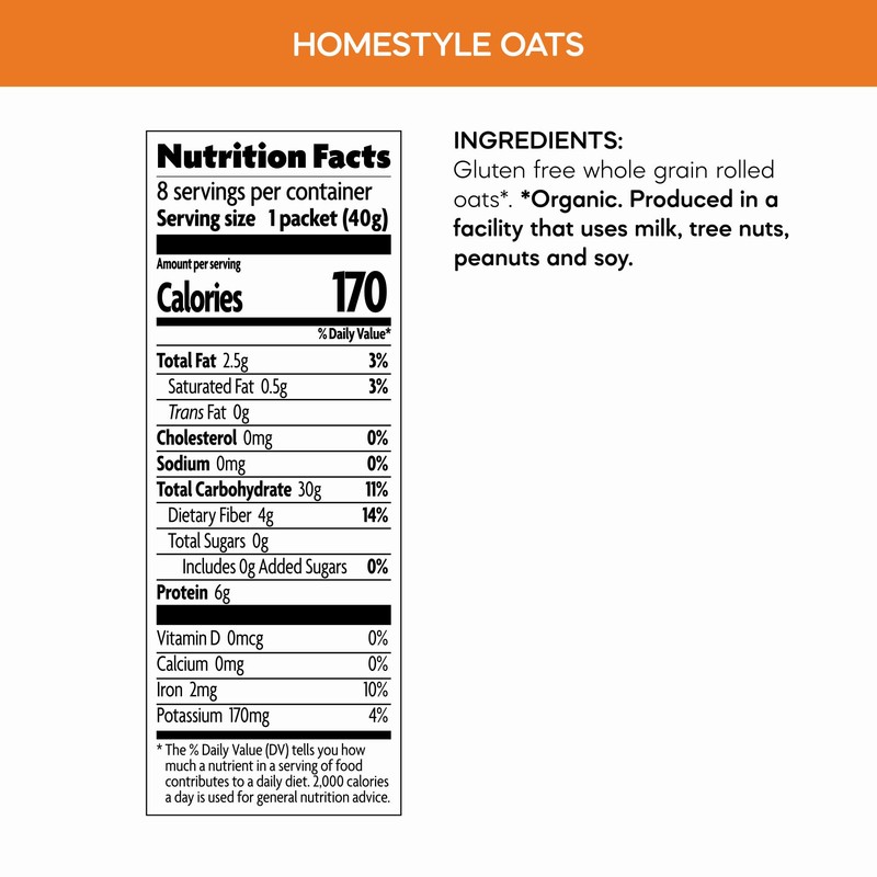 Nature's Path Organic Homestyle Instant Oatmeal, 11.3 oz (Pack of