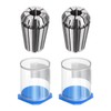 QUARKZMAN Set of 2 ER20 8 mm Collet Chuck High