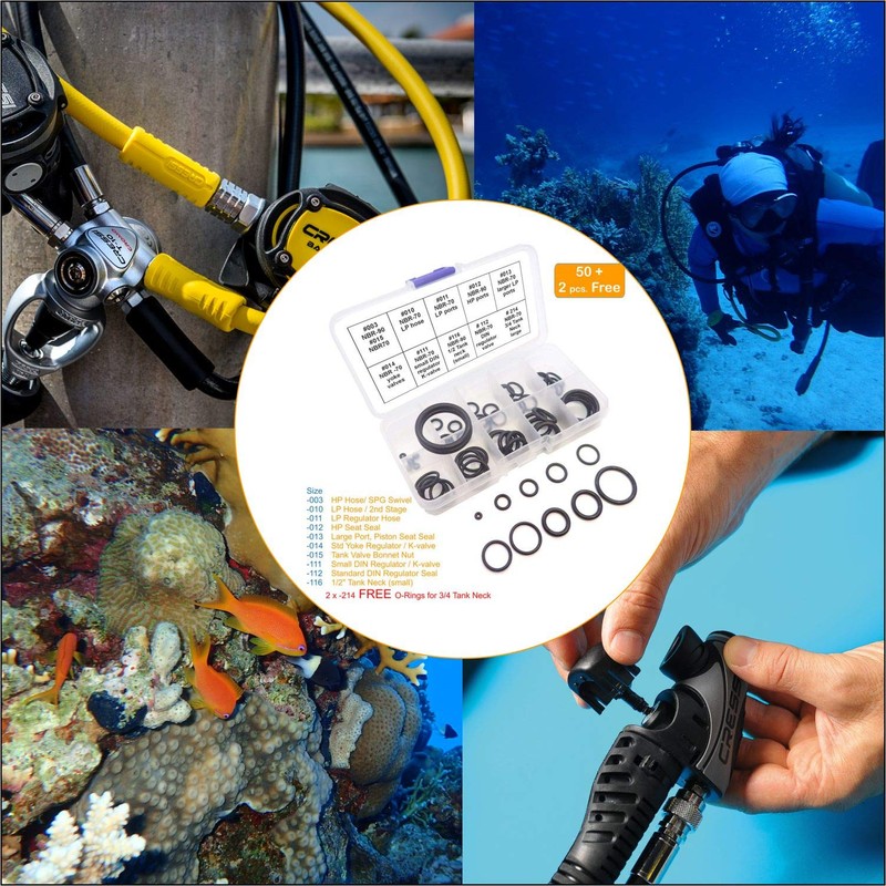 Scuba Diving Dive O-Ring Kit 10 sizes 50 pcs full