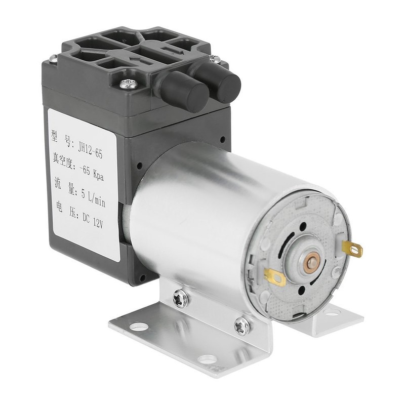 Mini Vacuum Pump, DC 12V 5L/min 120kpa Negative Pressure Suction