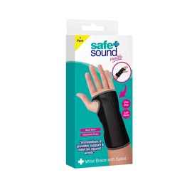 Splinted Left Wrist Brace Support