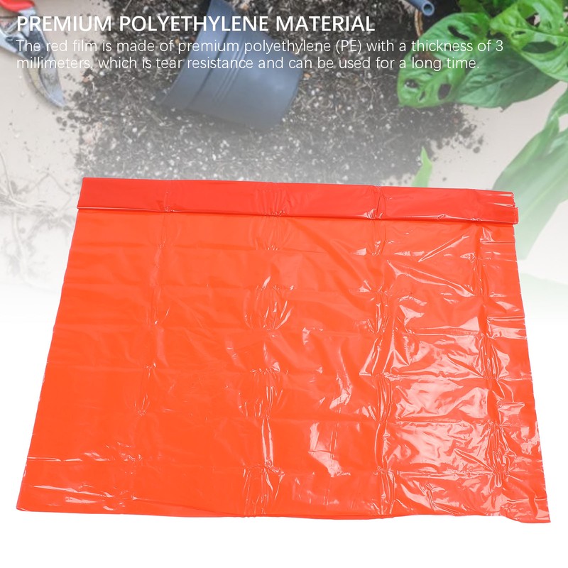 Red Mulch Professional Large Coverage Increases Harvest PE Garden Plastic
