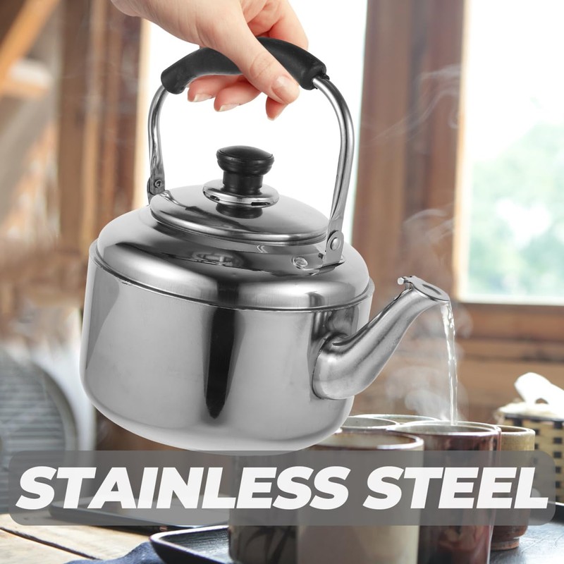 Uonlytech Stainless Steel Stovetop Water Kettle 3L Whistle Sound Water