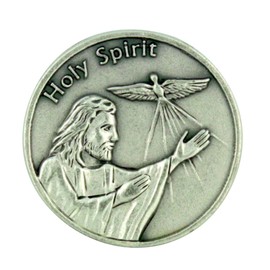 Life is a Journey Jesus Christ with Holy Spirit Dove Pocket Token