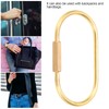 Screw Lock Clip, Brass Keyring Ring Quick Link Locking Carabiner