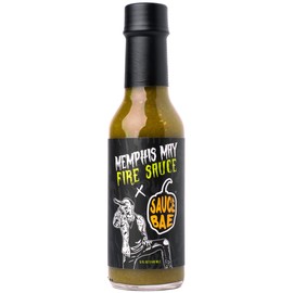 SAUCE BAE Memphis May Fire Hot Sauce - Tomatillo, Agave, Serrano, Habanero, Lime - All Natural, Sweet Heat, 5 oz