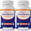 Vitamatic Serrapeptase 240,000 SPU Servings, 120 Delayed Released Capsules -