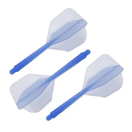 JFGDVW 3 Pcs Kflex Integrated Dart Flights And Shafts, Integrated Flight And Shaft System, Blue Darts K Flex Flights, Professional Darts, For Family Interaction, Entertainment Games, Competitions