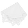 Milesky - Pañuelo de boda blanco de algodón puro, suave