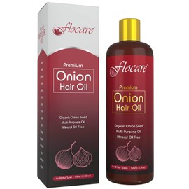 Red Onion Hair Oil made with Rosemary Oil, Hibiscus Oil, Coconut Oil and many other naturals oils and herbs. Mineral Oil free and Chemical Free. 100% Natural & Vegan.
