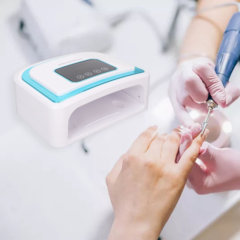 120W UV Gel Nail Lamp Fast Curing 4 Timers LCD