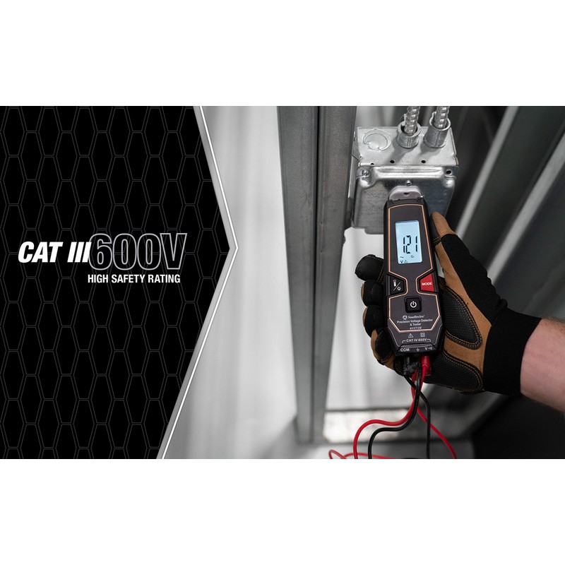 Southwire Tester LCD 600VAC/VDC NCV - Auto Detects AC or