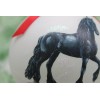 H425 Hand-made Christmas Ornament horse - fresian high stepping walk