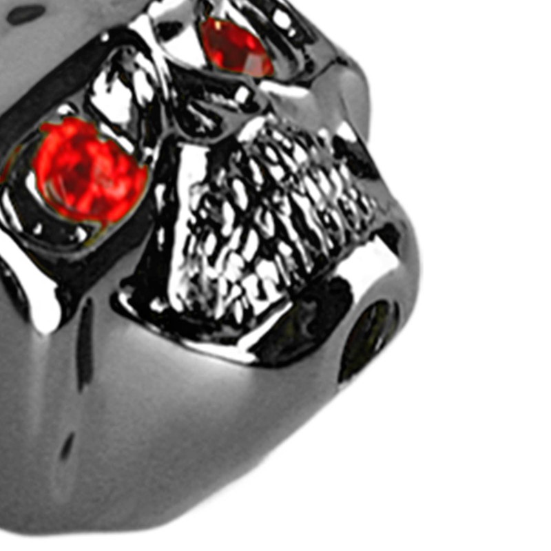 3Pcs Electric Guitar Skull Knobs Metal Volume Tone Head Cap