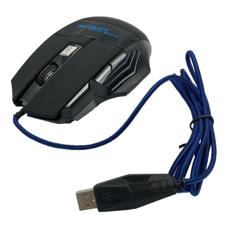 Ecoshopmaster Mouse Gamer Óptico USB Dragón con Luz Led RGB