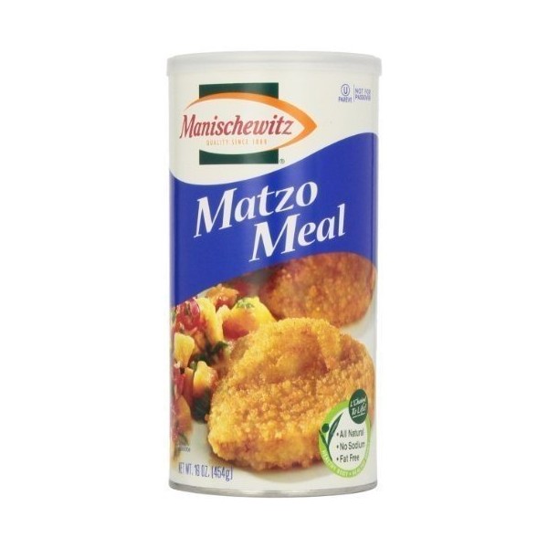 Manischewitz Matzo Meal Canister - 16 ounce -- 12 per case.