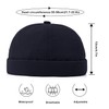 Buywis Mens Quick Dry Docker Cap Brimless Beanie Hats Rolled