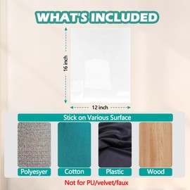 WAWINY Cat & Dog Scratch Protector 8-Pack (12"x16"/30x40cm) - Clear Self-Adhesive Furniture Tape, Cut tp Fit, No Residue Removable Couch Guard for Sofa Door Walls