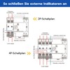 WSPIHO 230 VAC Automatic Switch Emergency Current Switch, 125 A